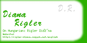 diana rigler business card